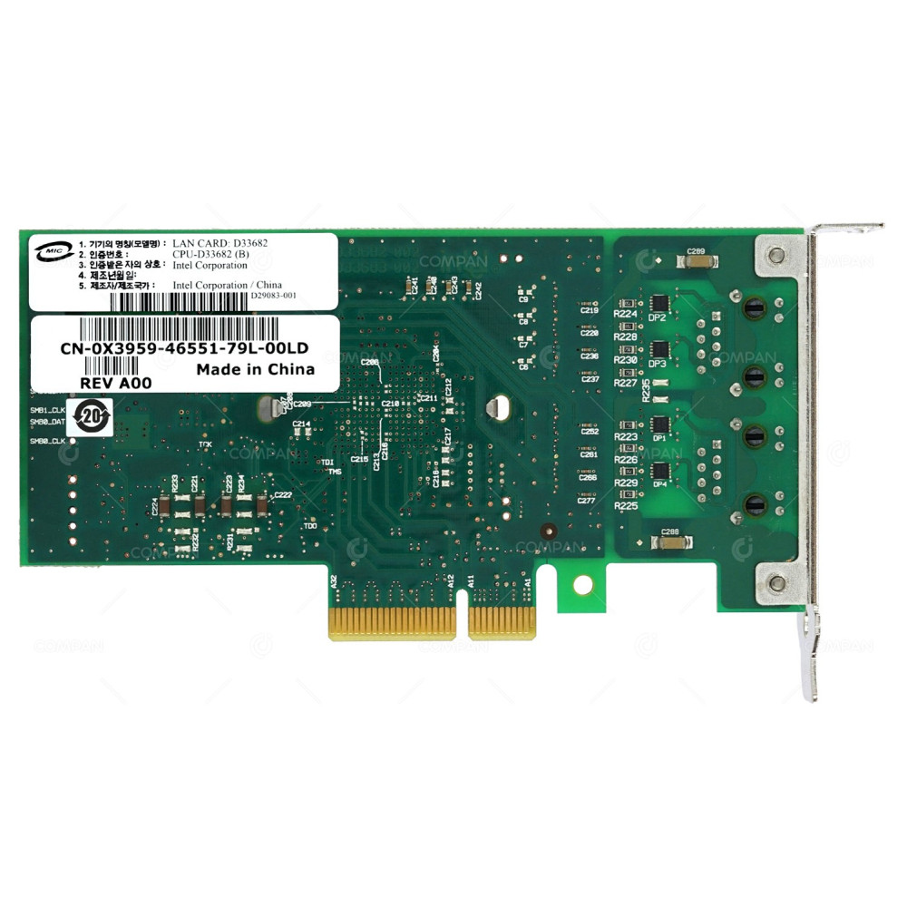 X3959 LP DELL D33682 DUAL PORT 10/100/1000 PCI-X SERVER ADAPTER 0X3959,